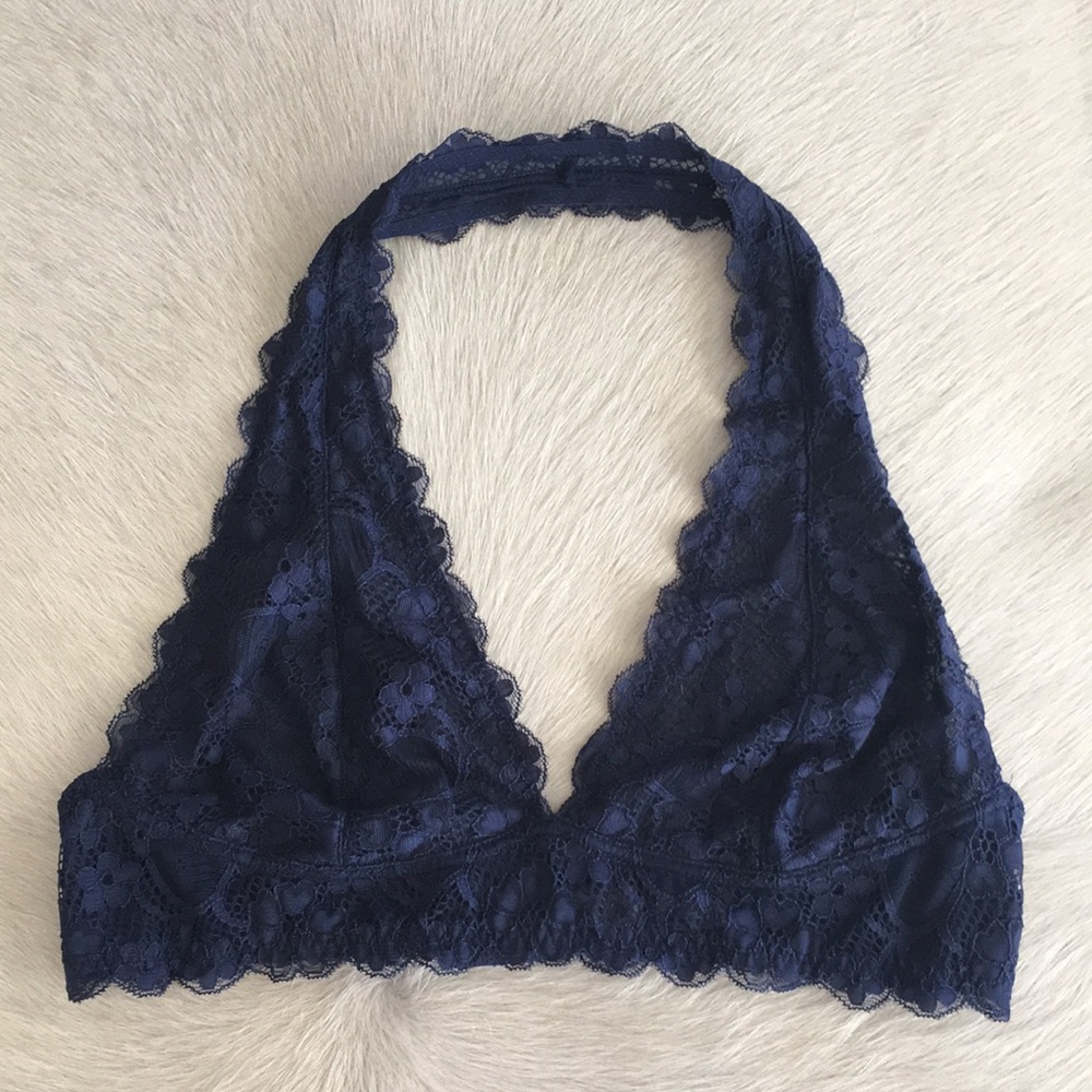 Free People lace halter bralette